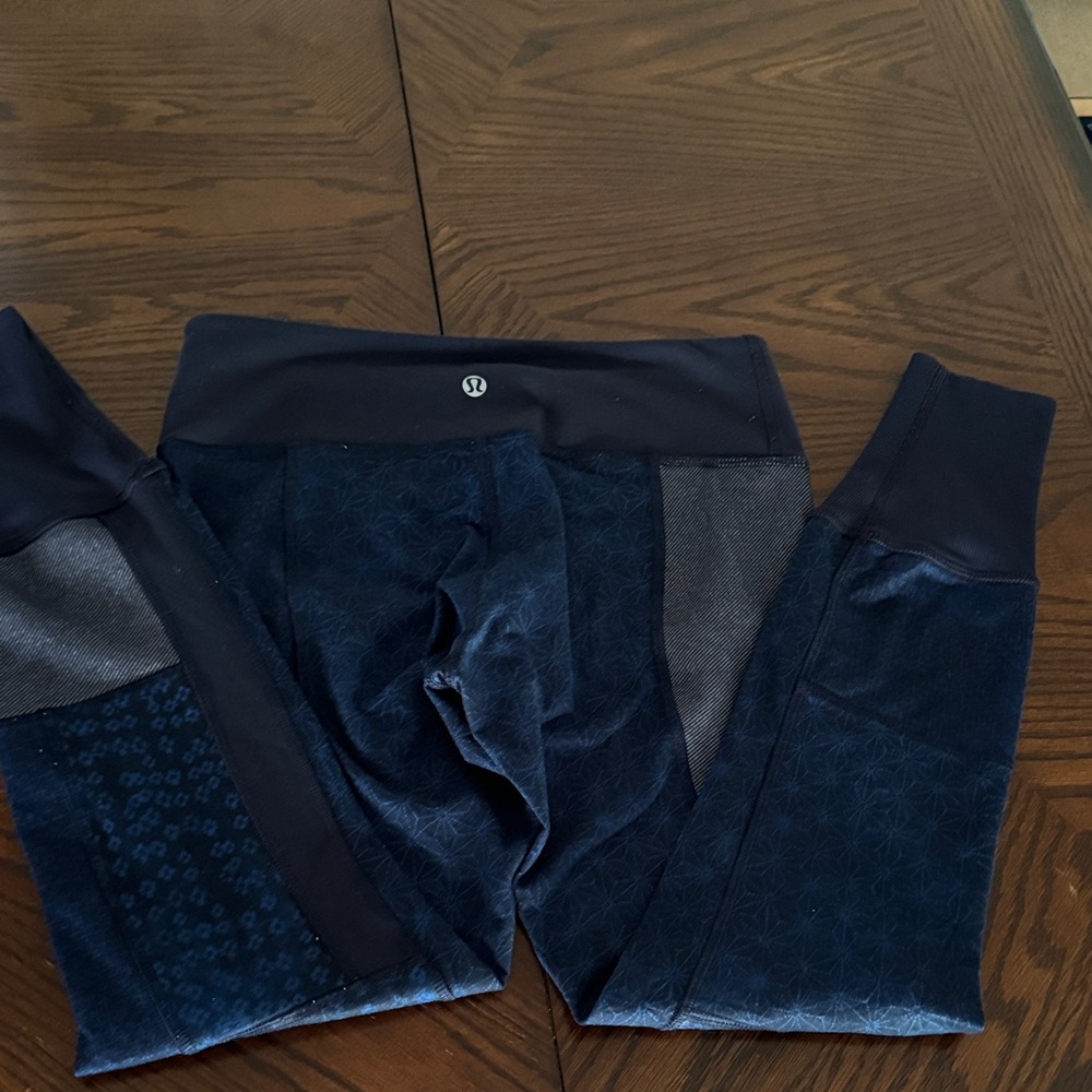 Lululemon Wunder Under Shashiko Patchwork Legging… - image 4